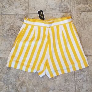NWT JUICY COUTURE BLACK LABEL SATIN STRIPED SHORTS